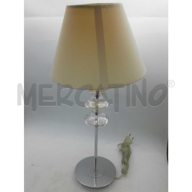 LAMPADE PZ. 2 CROMO E VETRO UNA SENZA INTERRUTTORE | Mercatino dell'Usato Moncalieri bengasi 2