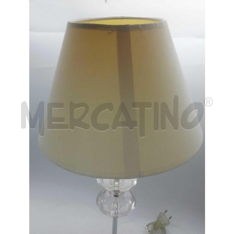 LAMPADE PZ. 2 CROMO E VETRO UNA SENZA INTERRUTTORE | Mercatino dell'Usato Moncalieri bengasi 4