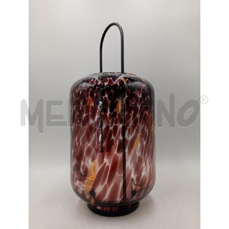 LANTERNA VETRO STILE MURANO C/SISTEMA ILLUMINAZIONE LED  | Mercatino dell'Usato Moncalieri bengasi 1