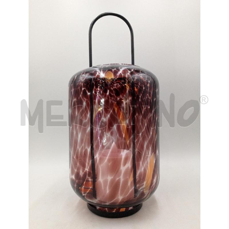 LANTERNA VETRO STILE MURANO C/SISTEMA ILLUMINAZIONE LED  | Mercatino dell'Usato Moncalieri bengasi 2
