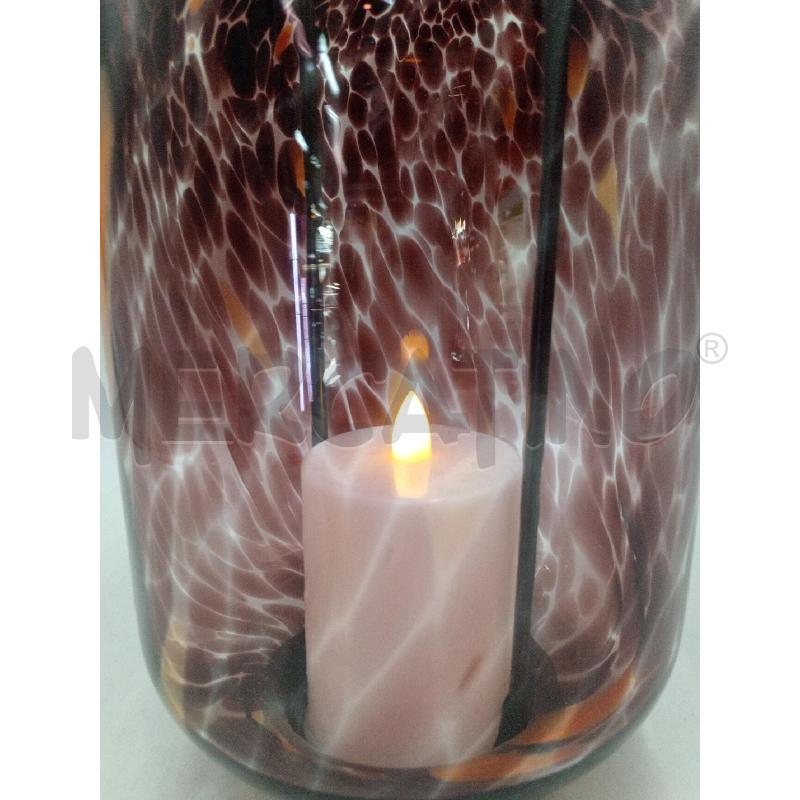 LANTERNA VETRO STILE MURANO C/SISTEMA ILLUMINAZIONE LED  | Mercatino dell'Usato Moncalieri bengasi 5
