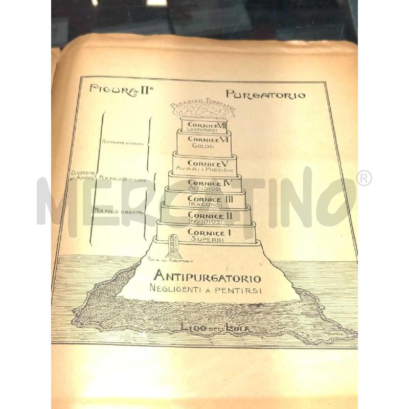LA DIVINA COMMEDIA RIASSUNTA IN TRE TAVOLE CON TRE FIGURE SOCIETA' EDITRICE ALBRIGHI SEGATI 1915 | Mercatino dell'Usato Moncalieri bengasi 5
