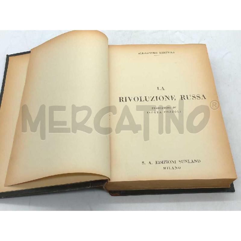 LA RIVOLUZIONE RUSSA 1931 EDIZIONI SUNLAND MILANO | Mercatino dell'Usato Moncalieri bengasi 1