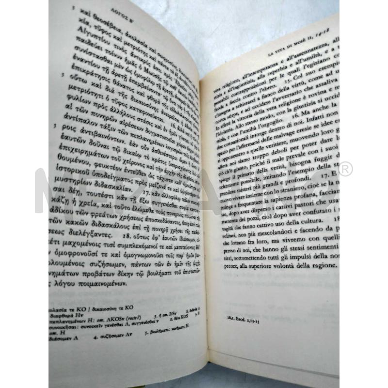 LA VITA DI MOSE' GREGORIO DI NISSA MANLIO SIMONETTI FONDAZIONE LORENZO VALLA MONDADORI 1984 | Mercatino dell'Usato Moncalieri bengasi 4