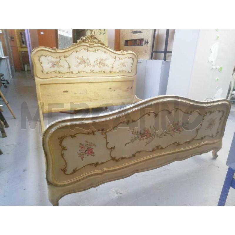 LETTO MATRIMONIALE VENEZIANO DIPINTO A MANO | Mercatino dell'Usato Moncalieri bengasi 1