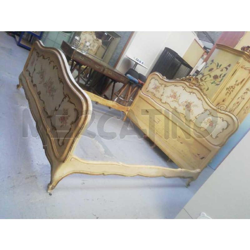 LETTO MATRIMONIALE VENEZIANO DIPINTO A MANO | Mercatino dell'Usato Moncalieri bengasi 3