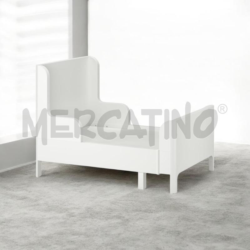 LETTO SINGOLO BUSUNGE ALLUNGABILE, BIANCO, 80X200 CM | Mercatino dell'Usato Moncalieri bengasi 1