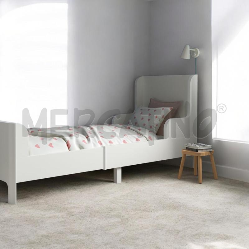 LETTO SINGOLO BUSUNGE ALLUNGABILE, BIANCO, 80X200 CM | Mercatino dell'Usato Moncalieri bengasi 2