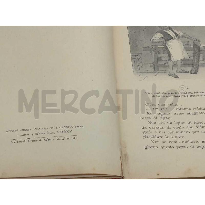 LE AVVENTURE DI PINOCCHIO SALANI EDITORE FIRENZE 1941 XIX CON TAVOLE B/N COLORI | Mercatino dell'Usato Moncalieri bengasi 3