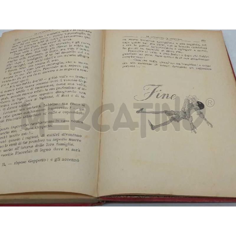 LE AVVENTURE DI PINOCCHIO SALANI EDITORE FIRENZE 1941 XIX CON TAVOLE B/N COLORI | Mercatino dell'Usato Moncalieri bengasi 5