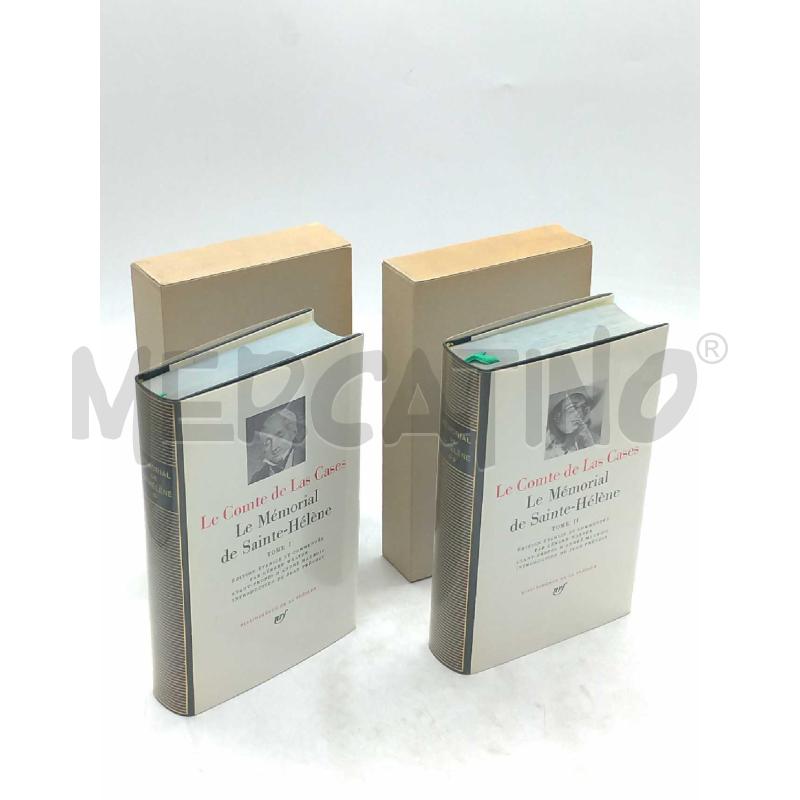 LE COMTE DE LAS CASES LE MEMORIAL DE SAINTE HELENE 2 TOMI 1956 GALLIMARD | Mercatino dell'Usato Moncalieri bengasi 1