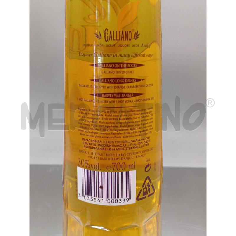 LIQUORE GALLIANO ALLA VANIGLIA 30 % VOL. 70 CL | Mercatino dell'Usato Moncalieri bengasi 3