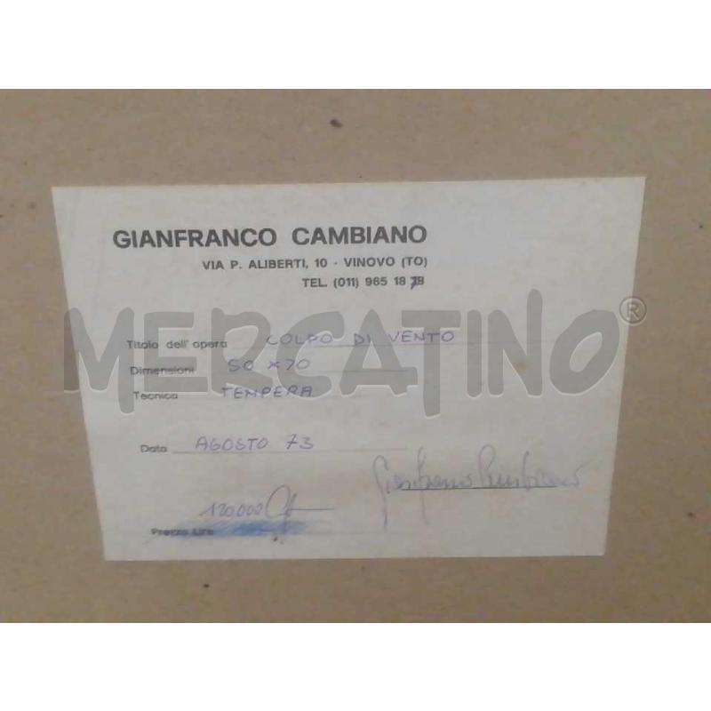 LITOGRAFIA DA ARREDAMENTO ARTISTA G. CAMBIANO 3 VELIERI ASTRATTO | Mercatino dell'Usato Moncalieri bengasi 2