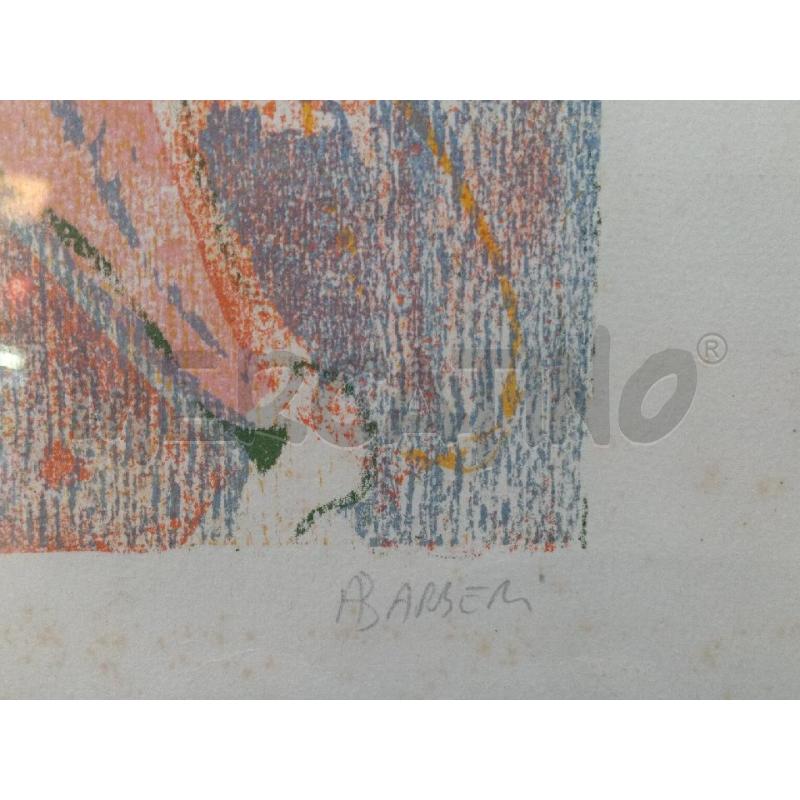 LITOGRAFIA NUMERATA ARTISTA BARBERI ANTONIO 18/130 DONNA BALLERINA  | Mercatino dell'Usato Moncalieri bengasi 2