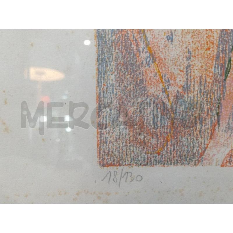 LITOGRAFIA NUMERATA ARTISTA BARBERI ANTONIO 18/130 DONNA BALLERINA  | Mercatino dell'Usato Moncalieri bengasi 3