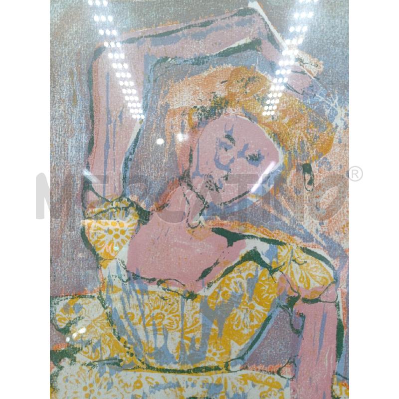 LITOGRAFIA NUMERATA ARTISTA BARBERI ANTONIO 18/130 DONNA BALLERINA  | Mercatino dell'Usato Moncalieri bengasi 4