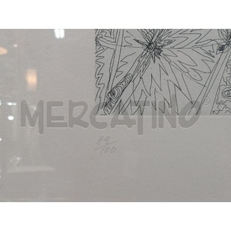 LITOGRAFIA NUMERATA ARTISTA BORGONZONI ALDO 89/100  | Mercatino dell'Usato Moncalieri bengasi 4