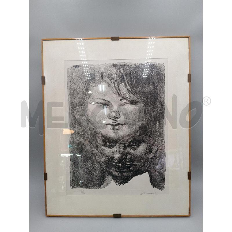 LITOGRAFIA NUMERATA ARTISTA MACCARI 18/70  | Mercatino dell'Usato Moncalieri bengasi 1