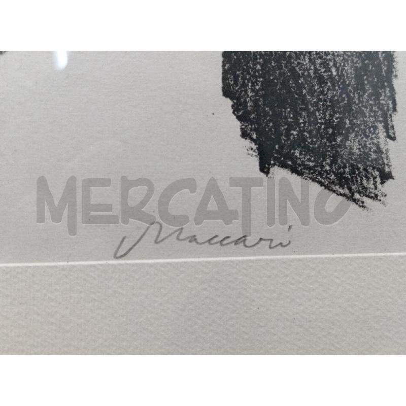 LITOGRAFIA NUMERATA ARTISTA MACCARI 18/70  | Mercatino dell'Usato Moncalieri bengasi 4