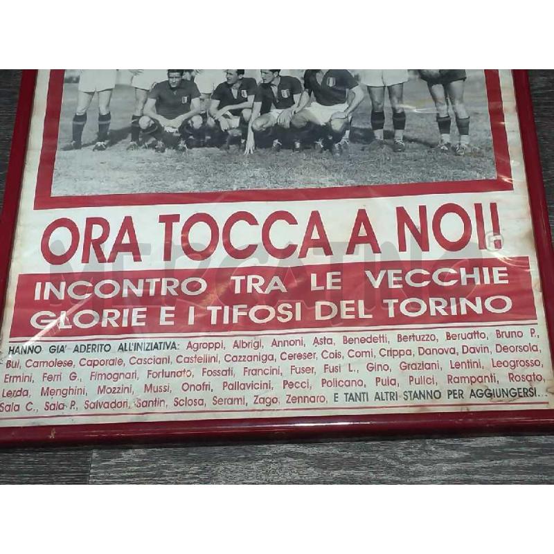 LOCANDINA INCORNICIATA GRANDE TORINO COMMEMORAZIONE 4 MAGGIO 2005 CM 71X51 INTACCATO DA UMIDITA'   | Mercatino dell'Usato Moncalieri bengasi 3