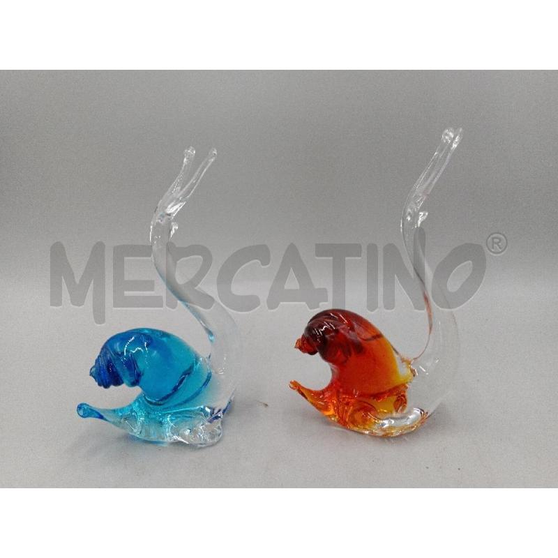 LUMACHE VETRO MURANO PZ. 2 | Mercatino dell'Usato Moncalieri bengasi 2