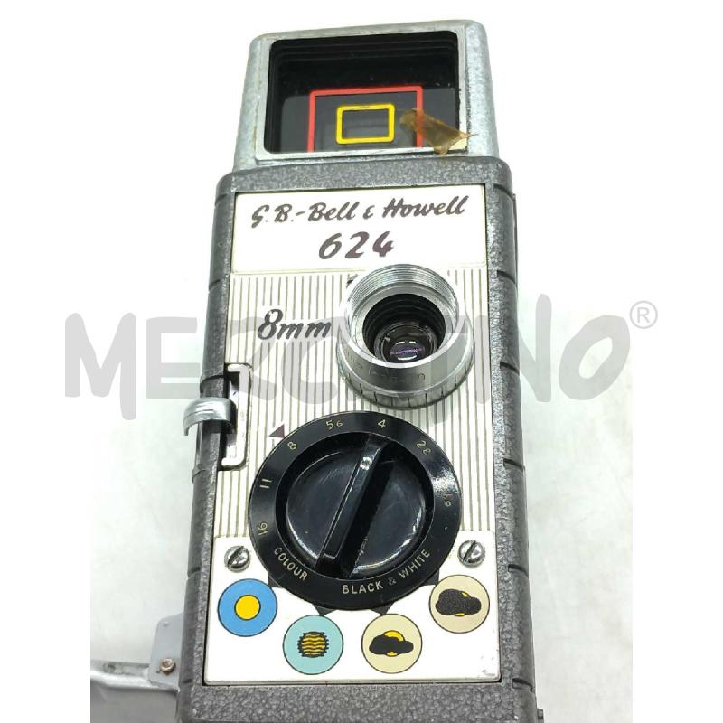 MACCHINA FOTOGRAFICA CINEMATOGRAFICA G.B-BELL & HOWELL 624 8 MM VINTAGE NON TESTATA | Mercatino dell'Usato Moncalieri bengasi 5