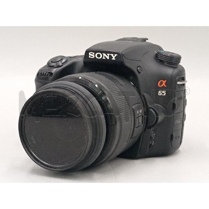 MACCHINA FOTOGRAFICA SONY ALPHA 65 C/ACC SACCHETTO GRIGIO GALL  | Mercatino dell'Usato Moncalieri bengasi 1