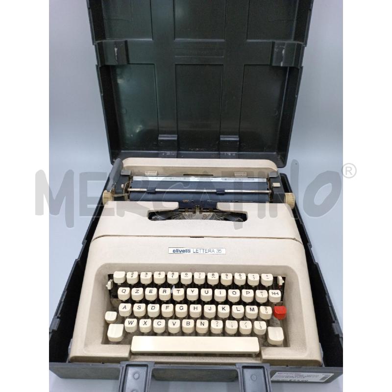 MACCHINA SCRIVERE D'EPOCA OLIVETTI LETTERA 35 C/VALIGETTA GALLERIA  | Mercatino dell'Usato Moncalieri bengasi 1