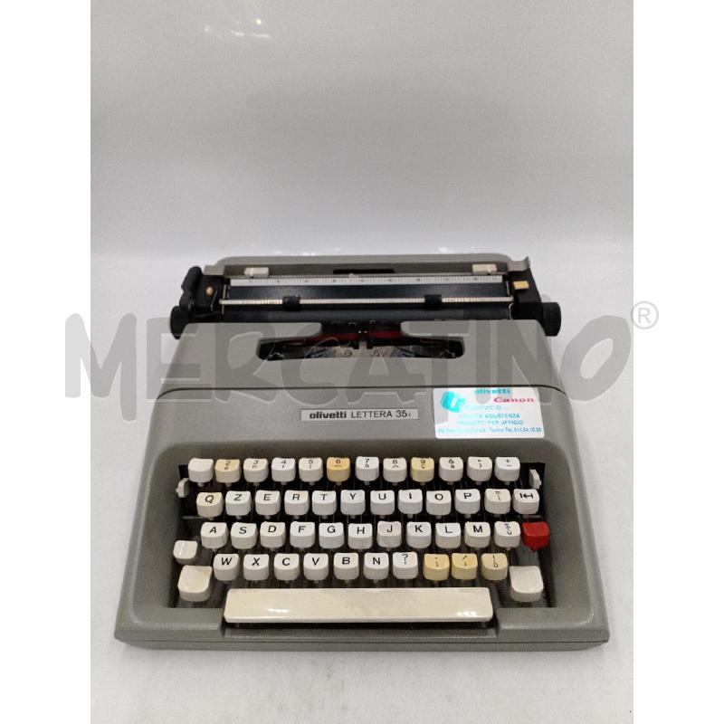MACCHINA SCRIVERE EPOCA OLIVETTI LETTERA 35  | Mercatino dell'Usato Moncalieri bengasi 1