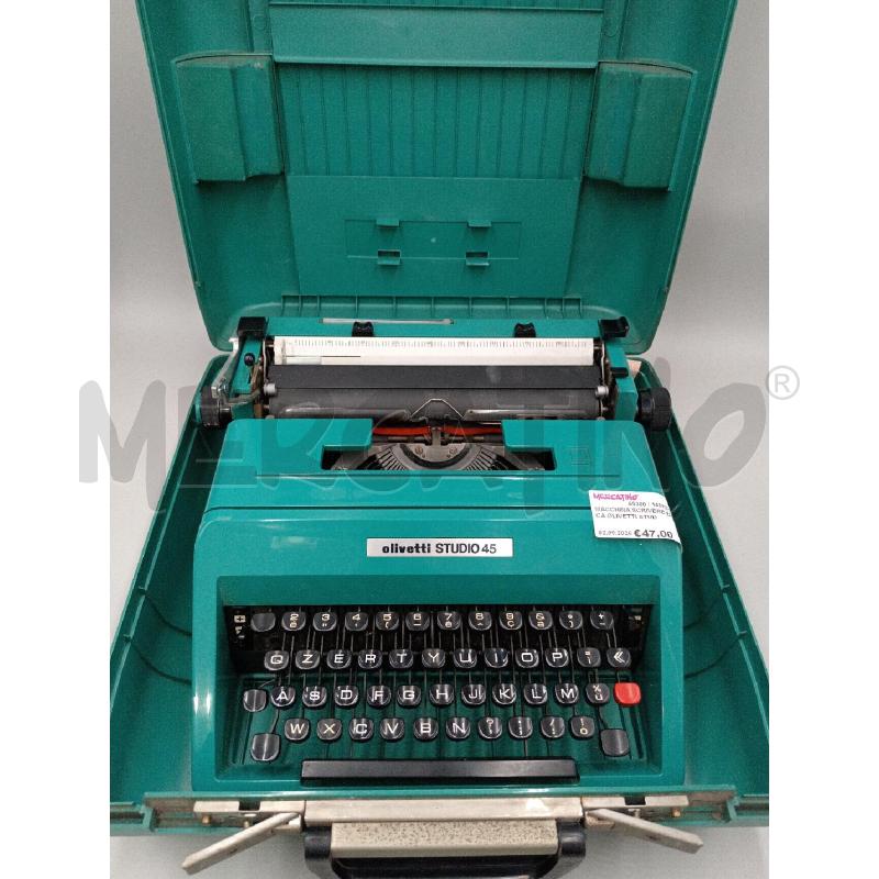 MACCHINA SCRIVERE EPOCA OLIVETTI STUDIO 45  | Mercatino dell'Usato Moncalieri bengasi 1