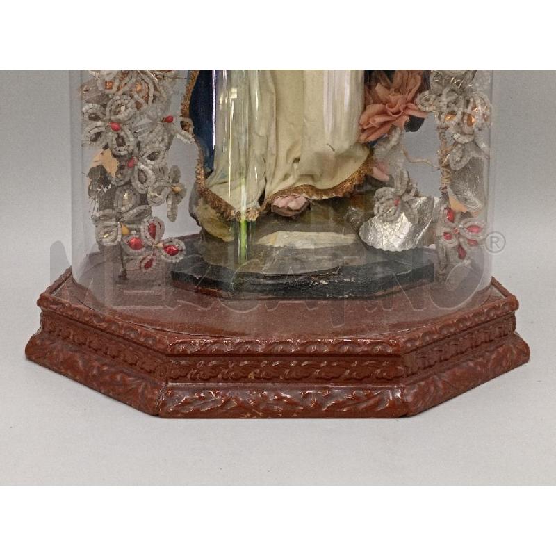 MADONNA CARTAPESTA H. 80 C/CAMPANA VETRO  | Mercatino dell'Usato Moncalieri bengasi 2