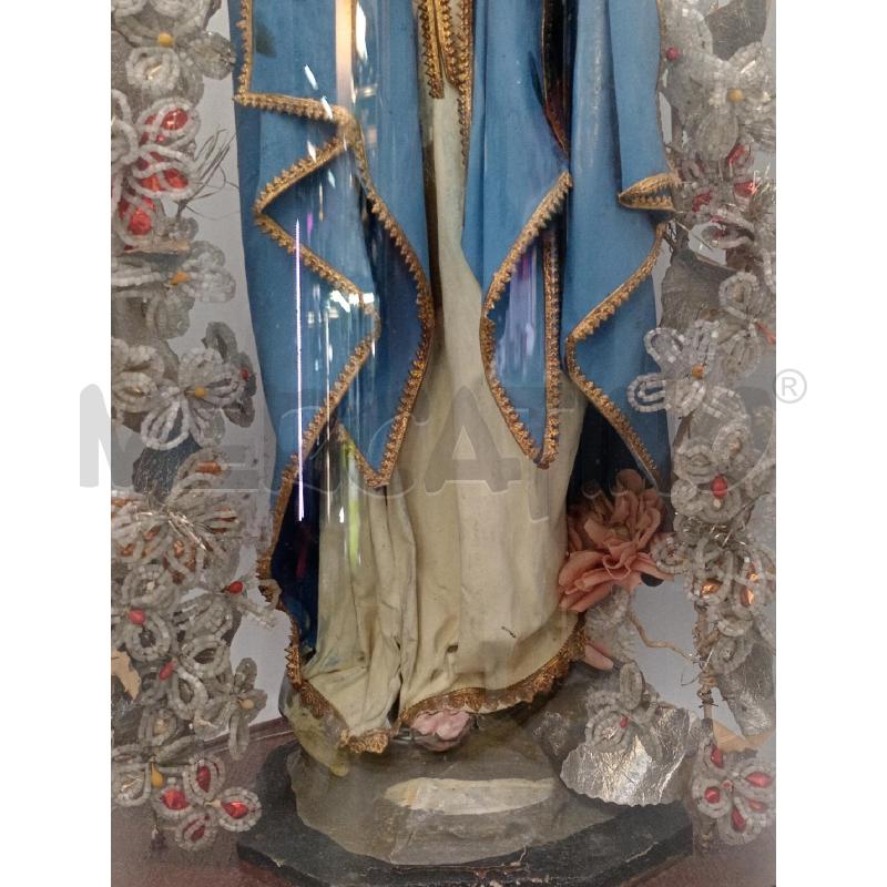 MADONNA CARTAPESTA H. 80 C/CAMPANA VETRO  | Mercatino dell'Usato Moncalieri bengasi 3