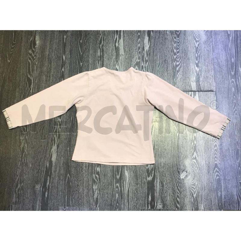 MAGLIA BAMBINA BURBERRY ROSA CON BORDINO QUADRETTI | Mercatino dell'Usato Moncalieri bengasi 2
