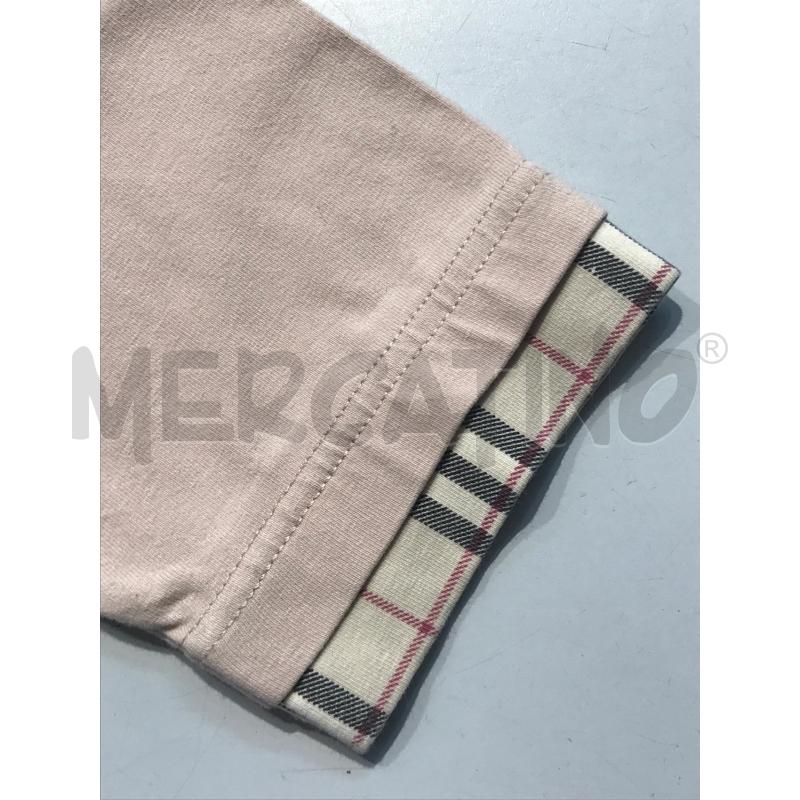 MAGLIA BAMBINA BURBERRY ROSA CON BORDINO QUADRETTI | Mercatino dell'Usato Moncalieri bengasi 4