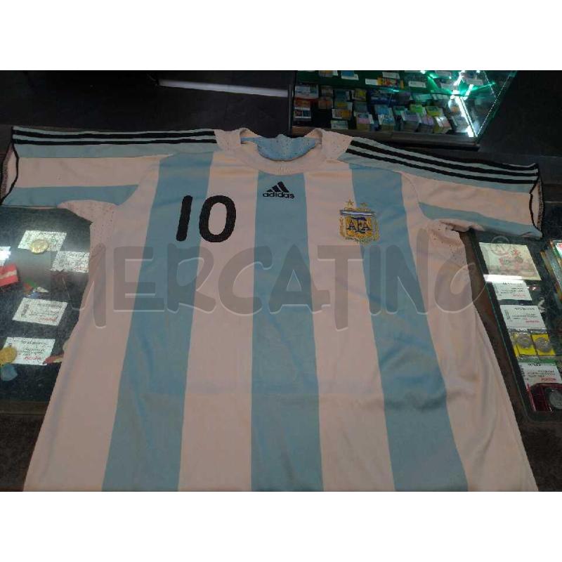 MAGLIA CALCIO ADIDAS ARGENTINA 10 MESSI TG XL NOME CANCELLATO IN PARTE | Mercatino dell'Usato Moncalieri bengasi 1