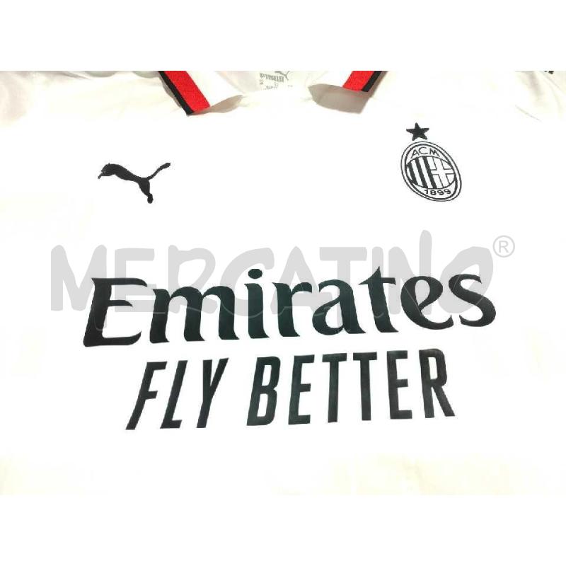 MAGLIA CALCIO MILAN WHITE 125 ANNIVERSARIO 2024 TG XL SENZA NUMERO | Mercatino dell'Usato Moncalieri bengasi 2