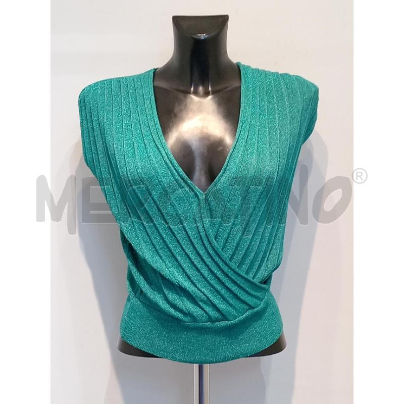 MAGLIA DONNA ALMAGORES VERDE LUREX | Mercatino dell'Usato Moncalieri bengasi 1