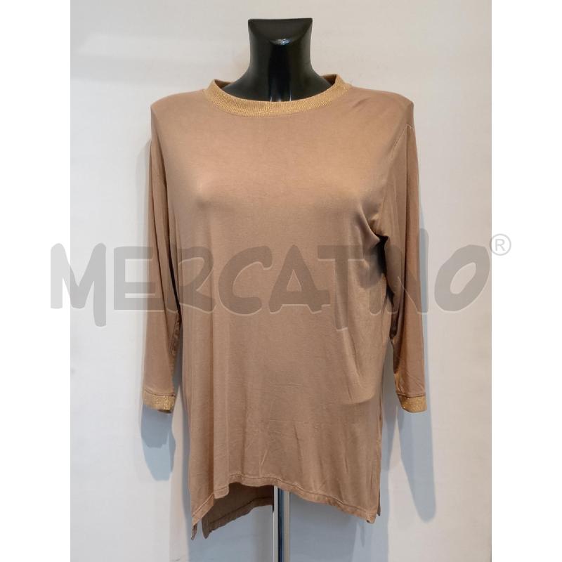 MAGLIA DONNA AMELIE MARRONE BORDO LUREX | Mercatino dell'Usato Moncalieri bengasi 1