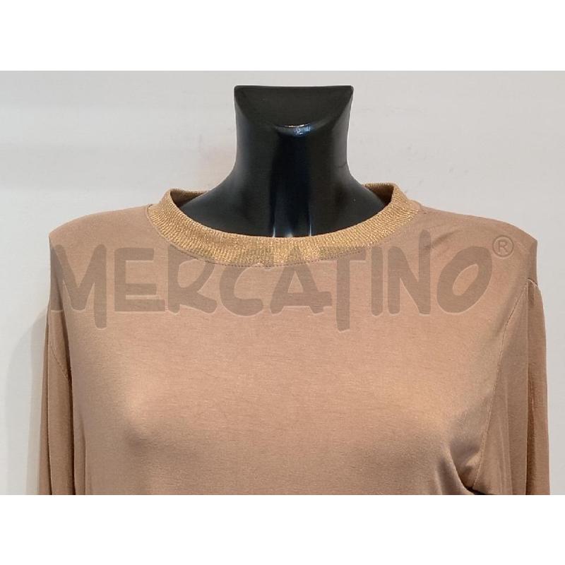 MAGLIA DONNA AMELIE MARRONE BORDO LUREX | Mercatino dell'Usato Moncalieri bengasi 4