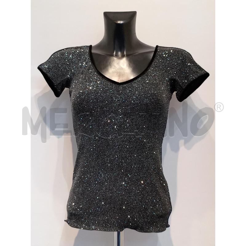 MAGLIA DONNA ARMANI NERA BRILLANTINI CON RIFINITURE VELLUTO | Mercatino dell'Usato Moncalieri bengasi 1