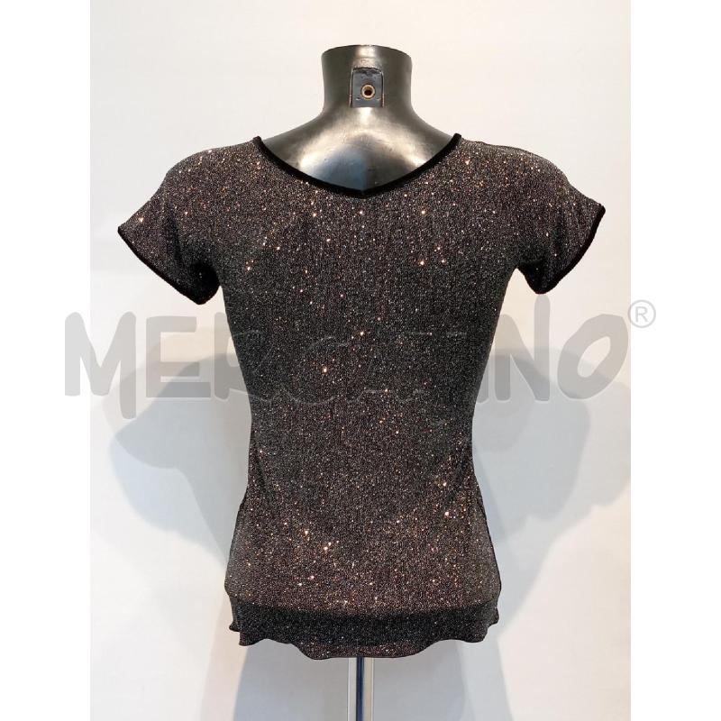 MAGLIA DONNA ARMANI NERA BRILLANTINI CON RIFINITURE VELLUTO | Mercatino dell'Usato Moncalieri bengasi 2