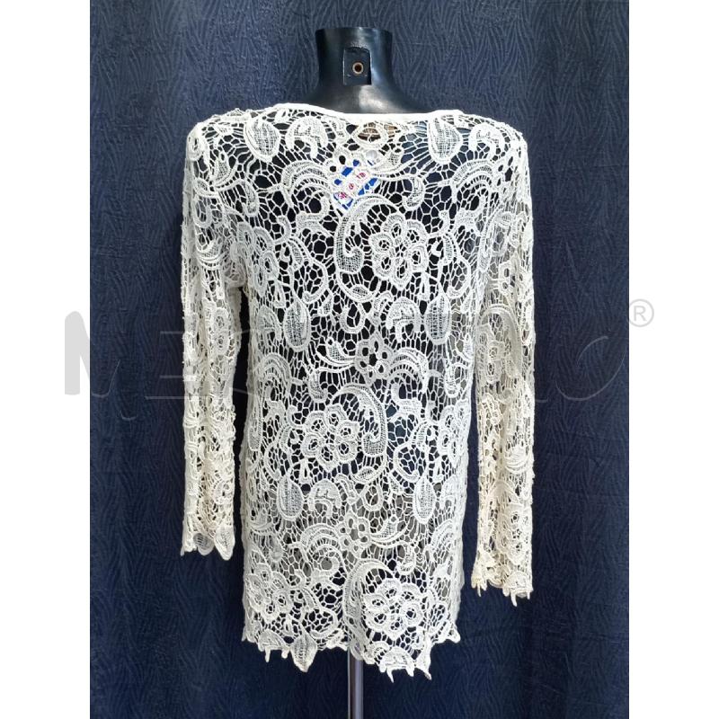 MAGLIA DONNA BOJUA BEIGE TRAFORATA | Mercatino dell'Usato Moncalieri bengasi 2