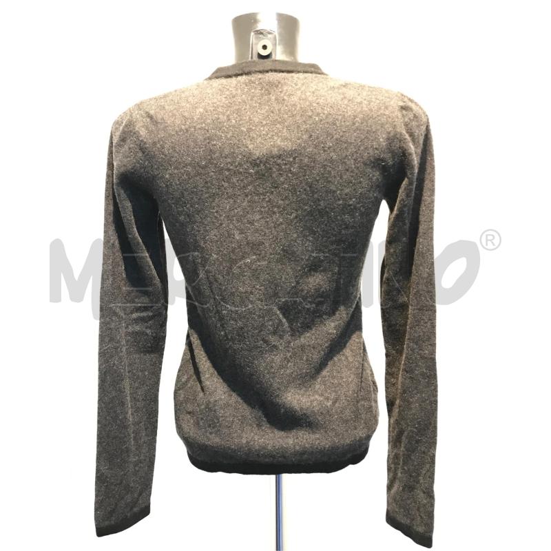 MAGLIA DONNA DOLCE & GABBANA CASHMIRE GRIGIA LOGO BRILLANTINI | Mercatino dell'Usato Moncalieri bengasi 2