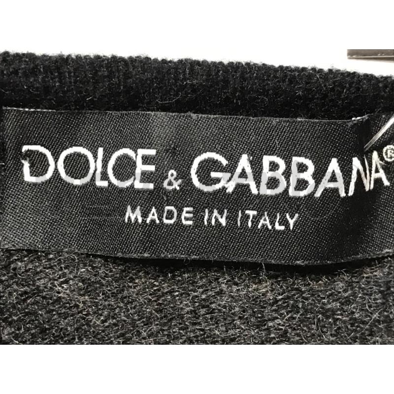 MAGLIA DONNA DOLCE & GABBANA CASHMIRE GRIGIA LOGO BRILLANTINI | Mercatino dell'Usato Moncalieri bengasi 5