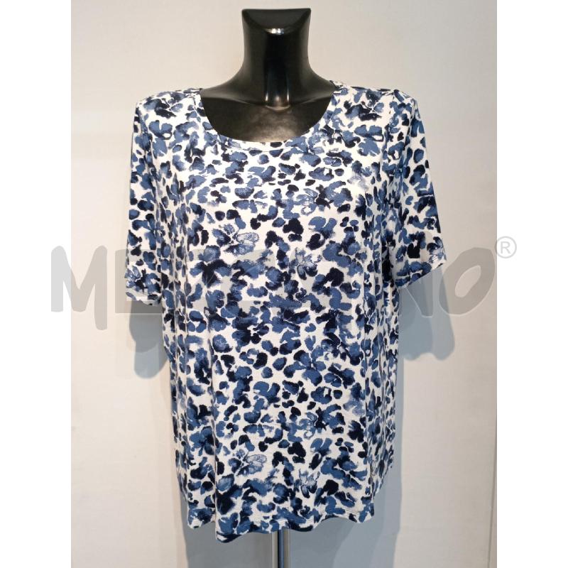 MAGLIA DONNA FAVORITES BIANCA FANTASIA BLU  | Mercatino dell'Usato Moncalieri bengasi 1