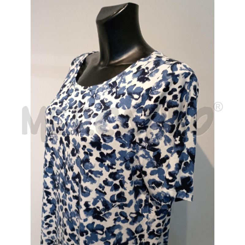  MAGLIA DONNA FAVORITES BIANCA FANTASIA BLU  | Mercatino dell'Usato Moncalieri bengasi 3