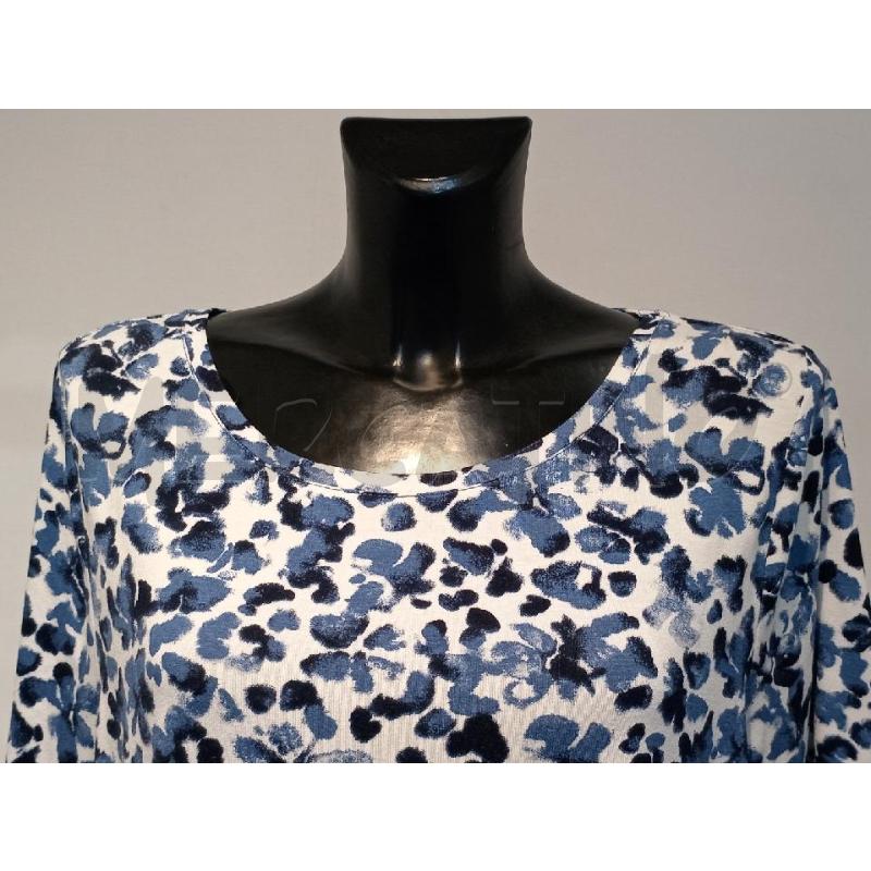  MAGLIA DONNA FAVORITES BIANCA FANTASIA BLU  | Mercatino dell'Usato Moncalieri bengasi 4