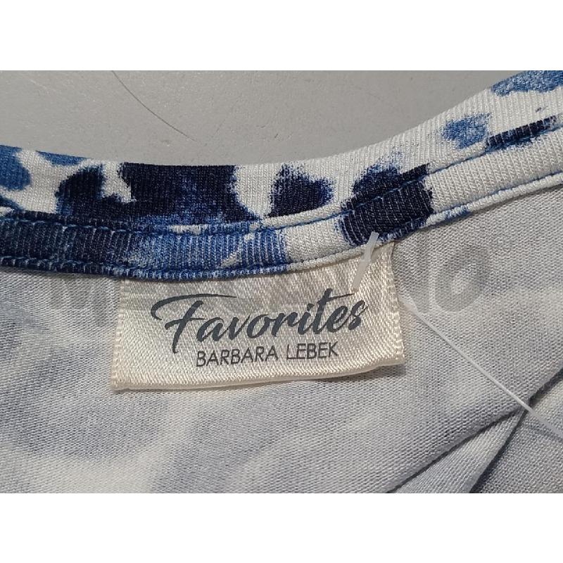  MAGLIA DONNA FAVORITES BIANCA FANTASIA BLU  | Mercatino dell'Usato Moncalieri bengasi 5