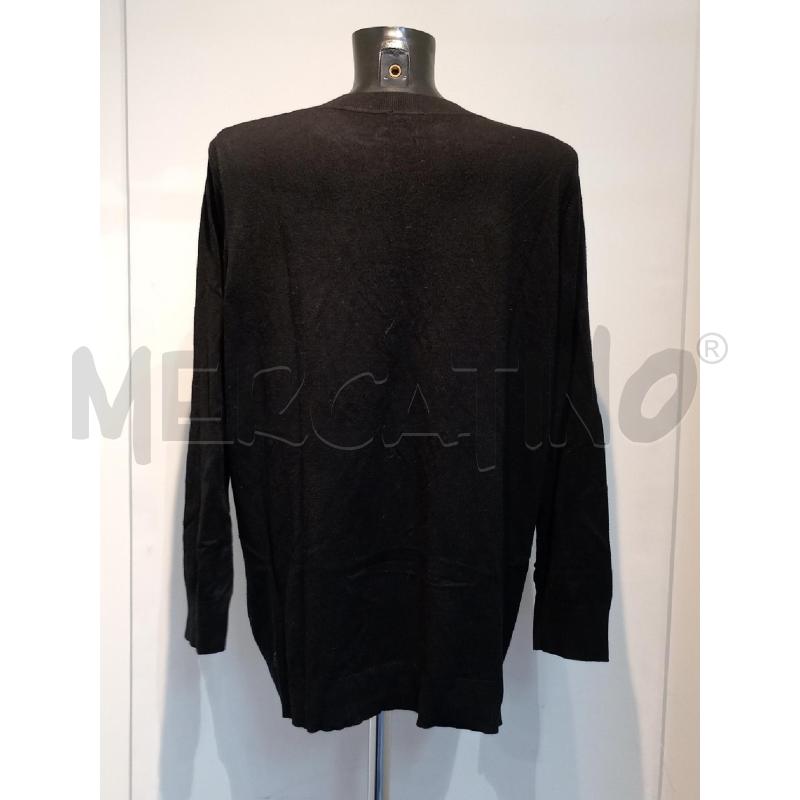 MAGLIA DONNA FIORELLA RUBINO NERA CON FRANGE STRASS | Mercatino dell'Usato Moncalieri bengasi 2