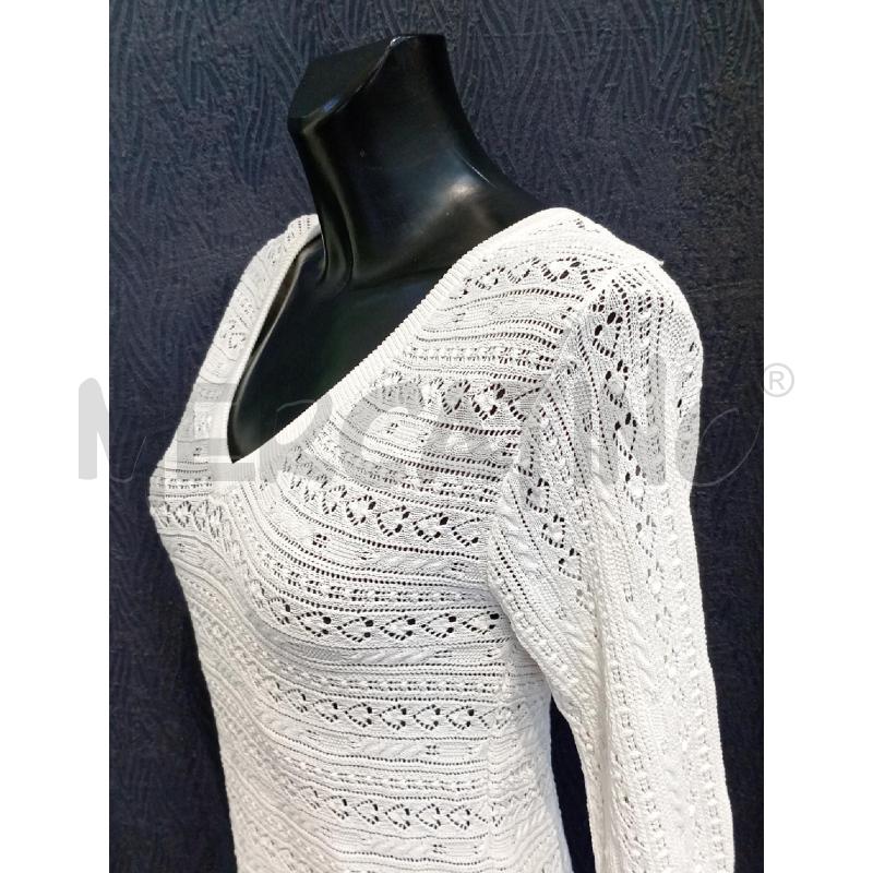 MAGLIA DONNA FRACOMINA BIANCA TRAFORATA | Mercatino dell'Usato Moncalieri bengasi 3